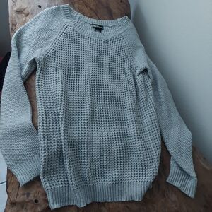 Wet Seal Grey Crew Neck Sweater